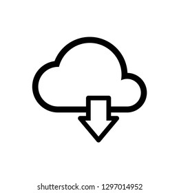 Download icon symbol vector