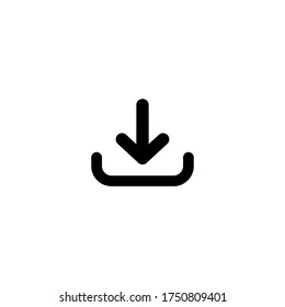 Download icon symbol vector illustration. Load icon