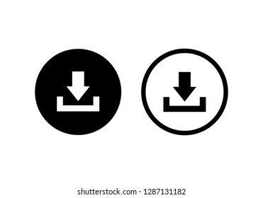 download icon symbol vector. symbol for web site Computer and mobile vector.