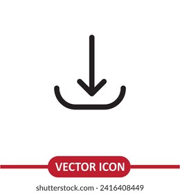 Download Icon. Take Data file simple flat illustration on white background..eps