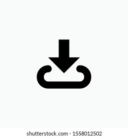 Download Icon. Take Data Symbol for Design, Presentation, Website or Apps Elements - Vector.