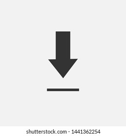 Download Icon. Taking Data, File or Content Illustration As A Simple Vector Sign & Trendy Symbol in Glyph Style for Design and Websites, Presentation or Mobile Application. 