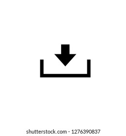Download Icon. UI Vector for Web and Mobile Phone.