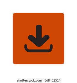 Download icon. Upload button.  Flat style.