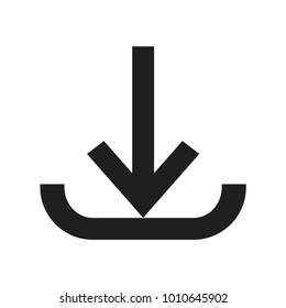 Download icon. Upload button. Load symbol.