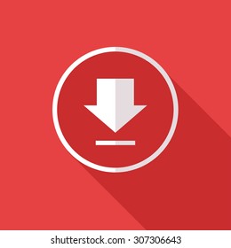 Download icon. Upload button. Load symbol.