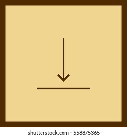 Download icon. Upload button. Load symbol.