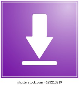 Download icon. Upload button. Load symbol.