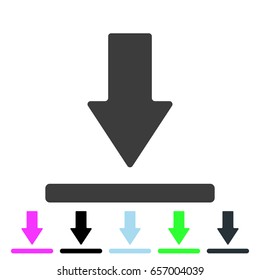 Download icon. Upload button. Load symbol vector eps10.