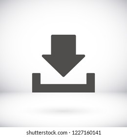 Download icon. Upload button. icon . Vector  Eps 10 