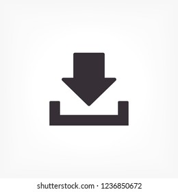 Download icon. Upload button. icon . Vector  Eps 10 