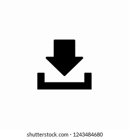 Download icon. Upload button. icon . Vector  Eps 10 