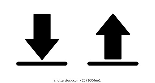 Download icon. Upload icon set.
