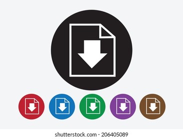 Download icon and Upload symbol button