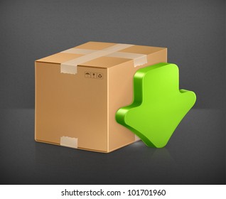 Icono de descarga, vector