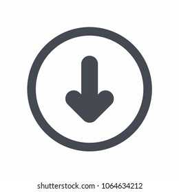 Download icon. Vector