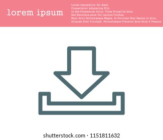 DownLoad Icon Vector