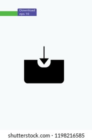 Download icon, Vector