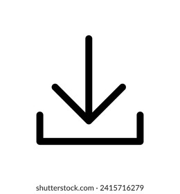 Download icon vector. Download vector icon