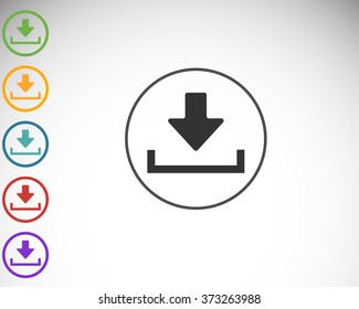 Download icon. Vector 