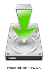 Download icon. Vector