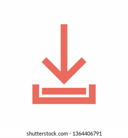 download  icon vector for app, web design