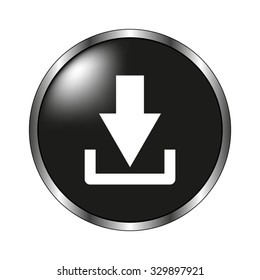 Download icon - vector button