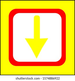 Download icon - vector download button, downloading sign symbol