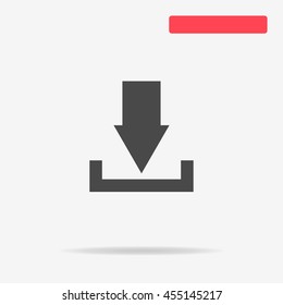 Download icon. Vector concept illustration for design.