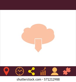 Download  icon. Vector design.