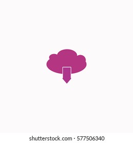 Download  icon Vector design. Colored illustration.