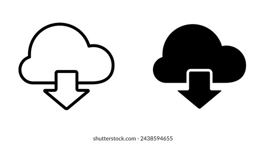 Download icon vector design template