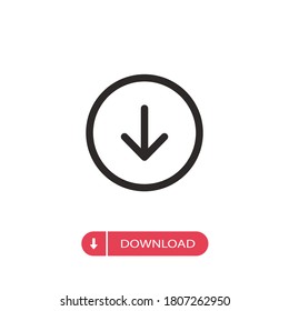 Descargar vector de icono Firma descendente