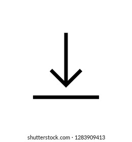 Download icon vector. Downloading vector icon