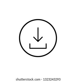Download icon vector. Downloading vector icon