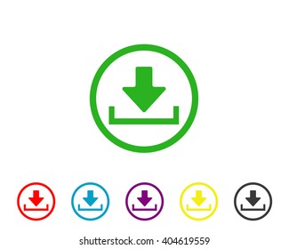 Download icon. Vector EPS 10