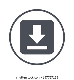 Download icon vector eps10. Download upload icon.