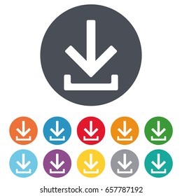 Download icon vector eps10. Download or upload icon sign vector eps10.