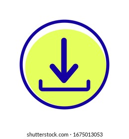 Download icon vector file isolated