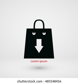 download icon vector, flat design best vector icon