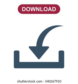 Download Icon Vector flat design style