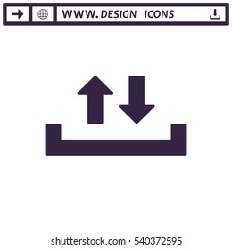 Download Icon Vector flat design style
