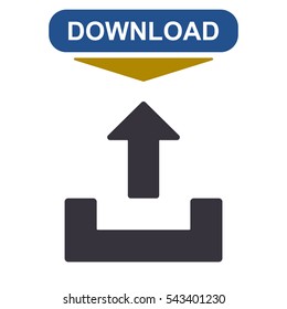 Download Icon Vector flat design style
