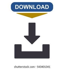 Download Icon Vector flat design style