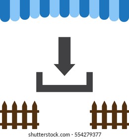 Download Icon Vector flat design style