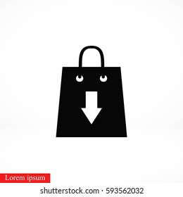 download icon vector, flat design best vector icon