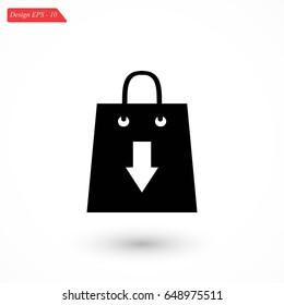 download icon vector, flat design best vector icon