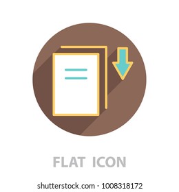 Download icon. vector illustration 