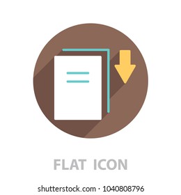 Download icon. vector illustration