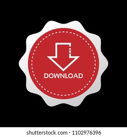 download icon, vector illustration